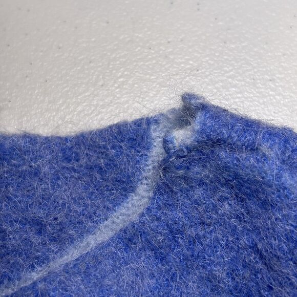 Bianco & Blu Mohair/Wool Blend Blue&Pink Knit Sweater Size Medium made in Italy - Picture 8 of 15